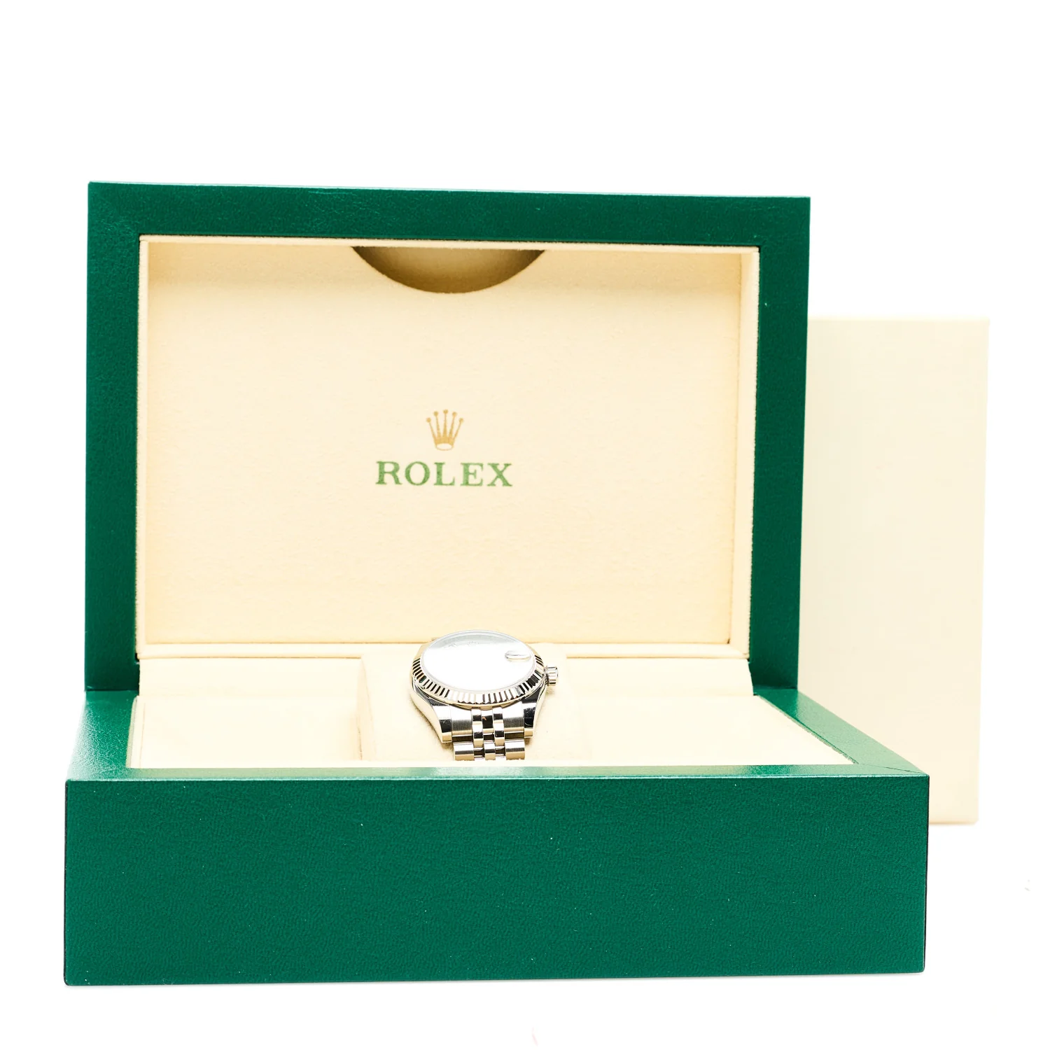 Stainless Steel 18K White Gold 31mm Oyster Perpetual Datejust Watch Silver Roman 178274 - Image 5