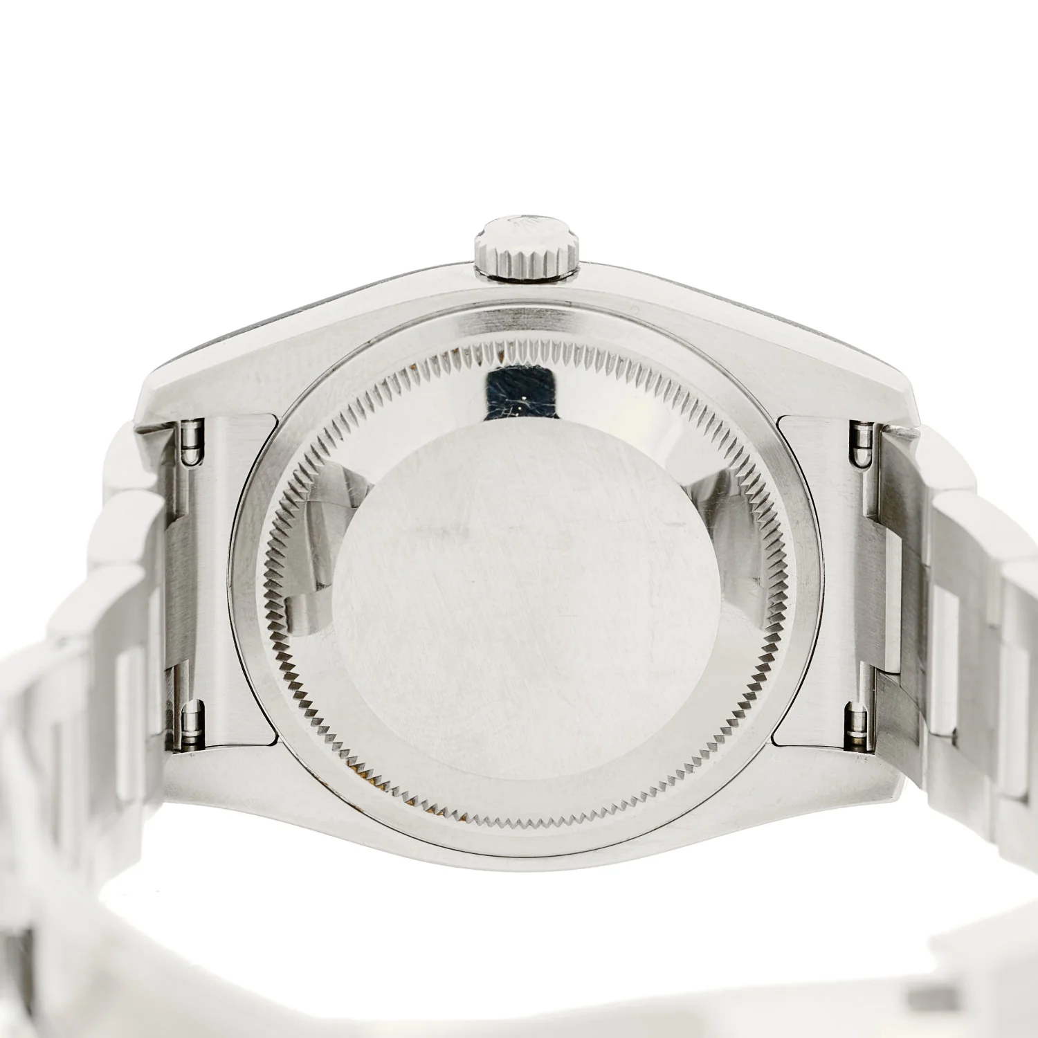 Stainless Steel 18K White Gold 36mm Oyster Perpetual Datejust Watch Pink Flowers 116234 - Image 4