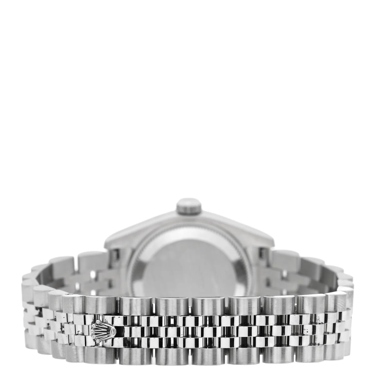 Stainless Steel 18K White Gold Diamond 26mm Oyster Perpetual Datejust Watch Black 179174 - Image 3