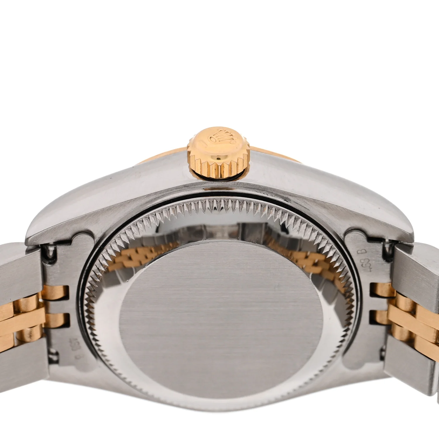 Stainless Steel 18K Yellow Gold 26mm Oyster Perpetual Datejust Watch White Roman 69173 - Image 4
