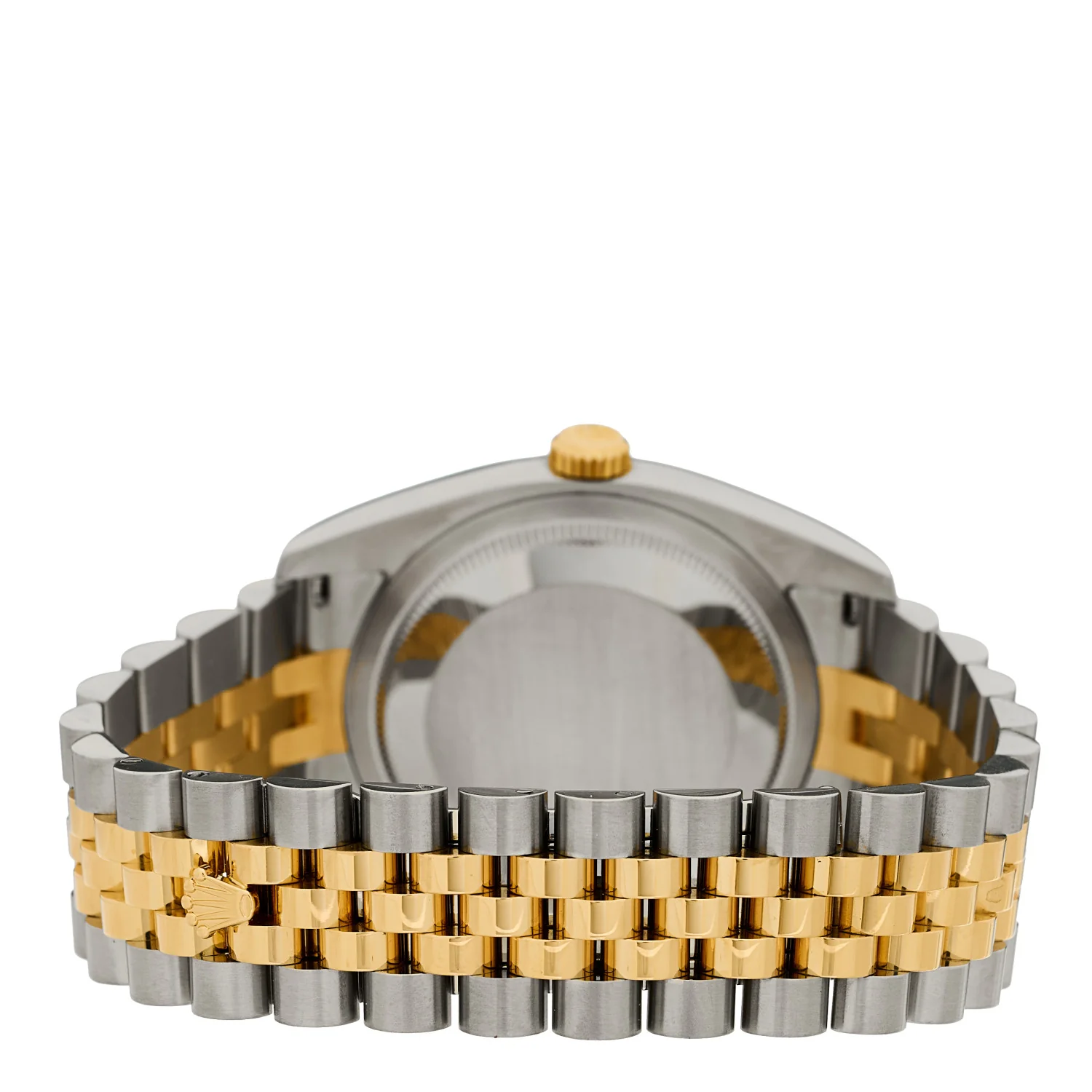 Stainless Steel 18K Yellow Gold 36mm Oyster Perpetual Datejust Watch Silver 116233 - Image 3