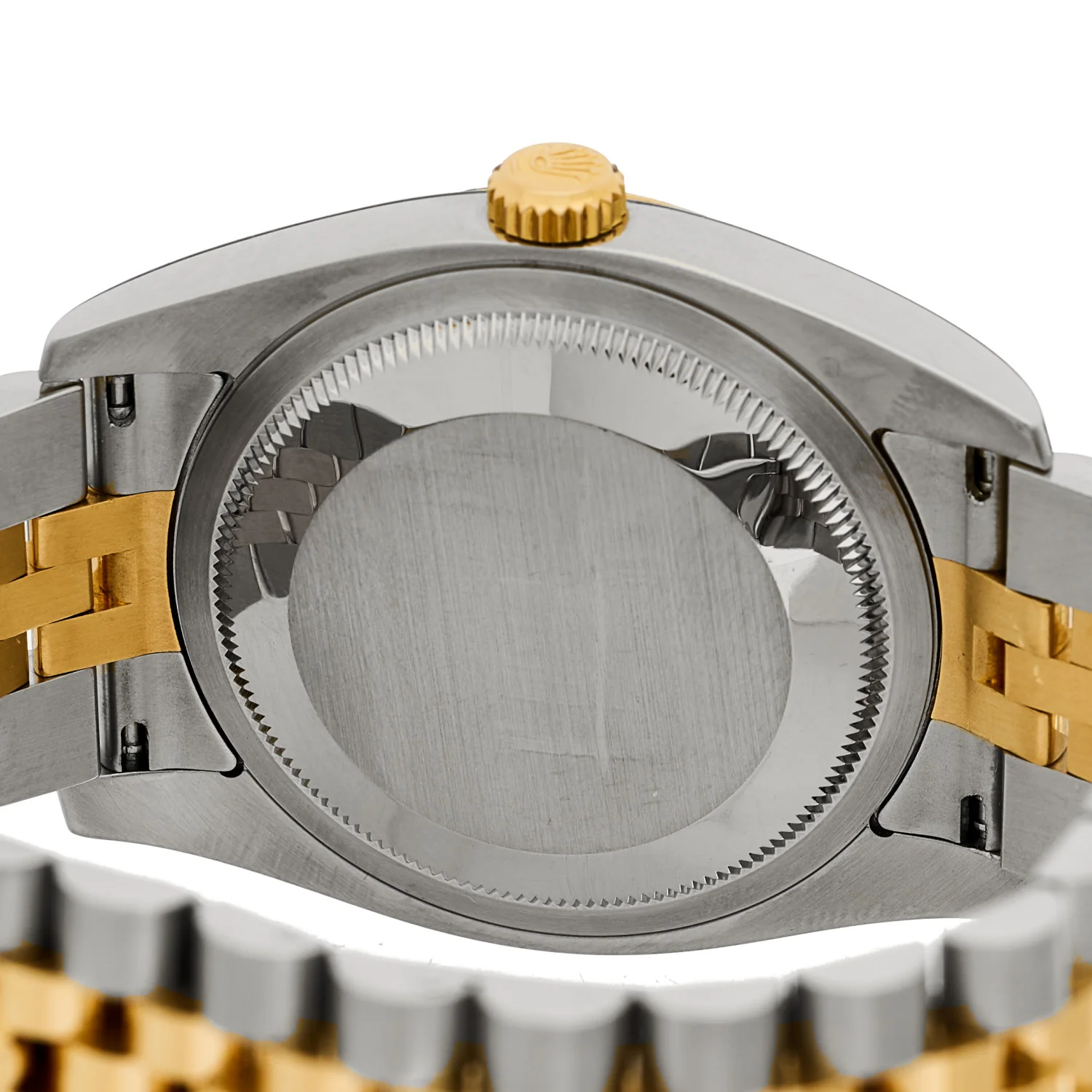 Stainless Steel 18K Yellow Gold 36mm Oyster Perpetual Datejust Watch Silver 116233 - Image 4