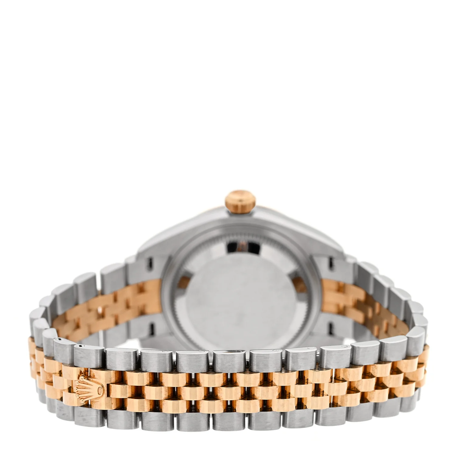Stainless Steel 18K Yellow Gold Diamond 28mm Oyster Perpetual Datejust Watch Lavender Tapestry 279173 - Image 3