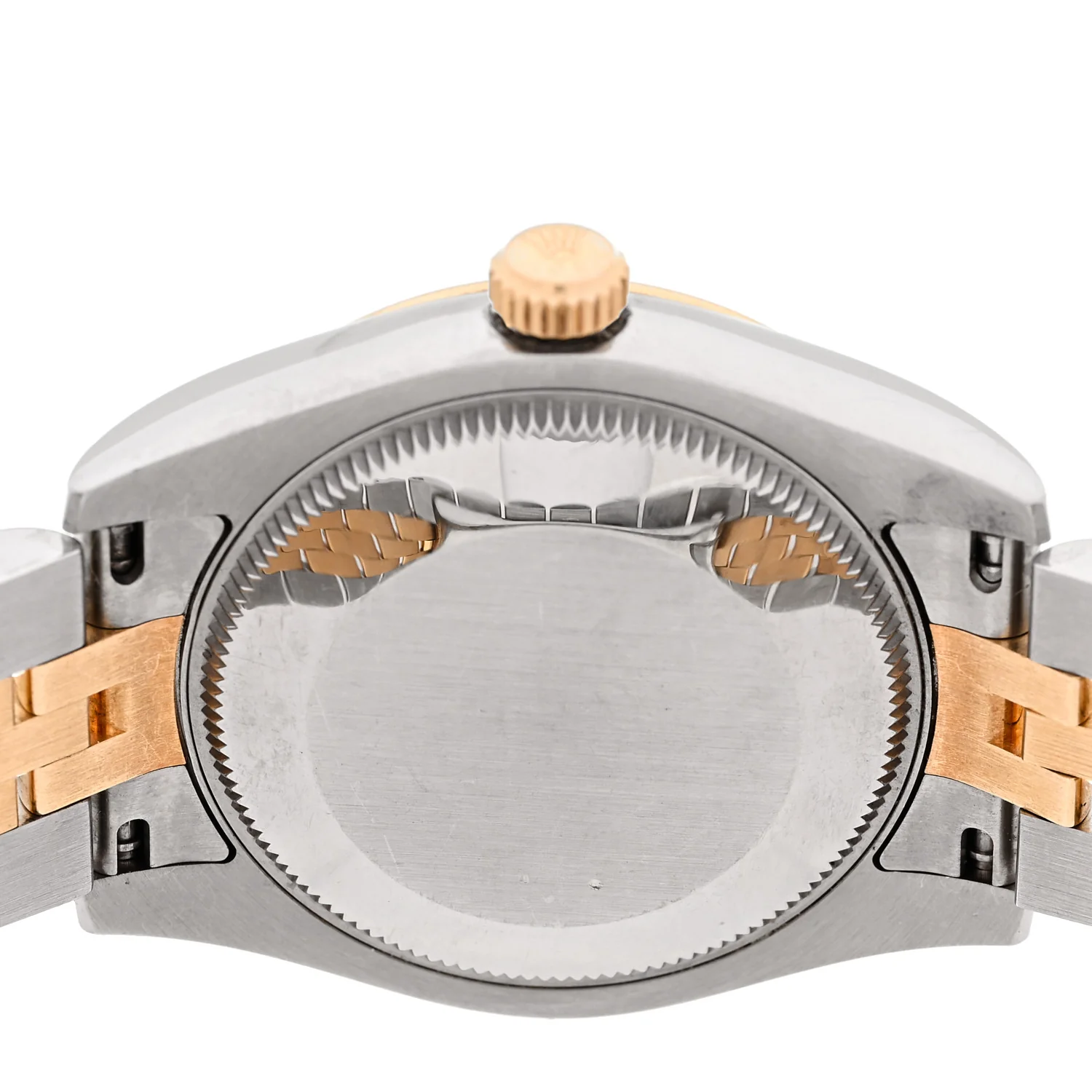 Stainless Steel 18K Yellow Gold Diamond 31mm Oyster Perpetual Datejust Watch Silver Roman 178273 - Image 4