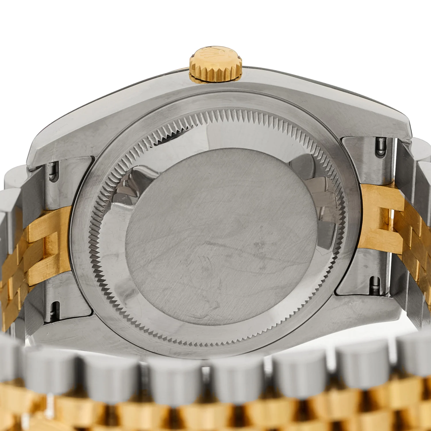 Stainless Steel 18K Yellow Gold Diamond 36mm Oyster Perpetual Datejust Watch Champagne 116233 - Image 4