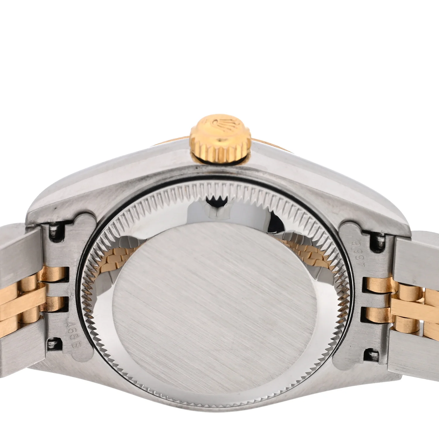 Stainless Steel 18K Yellow Gold Oyster Perpetual Datejust Watch Silver Roman 69173 - Image 4