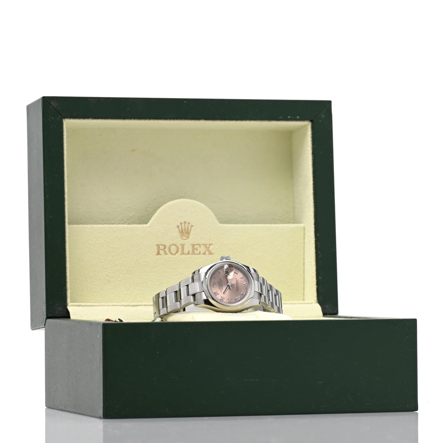 Stainless Steel 26mm Oyster Perpetual Datejust Watch Pink Roman 179160 - Image 5