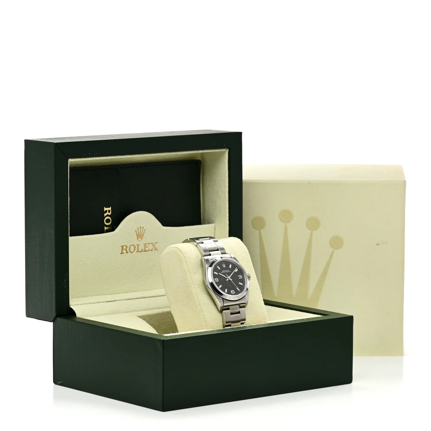 Stainless Steel 31mm Oyster Perpetual Watch Black 77080 - Image 5