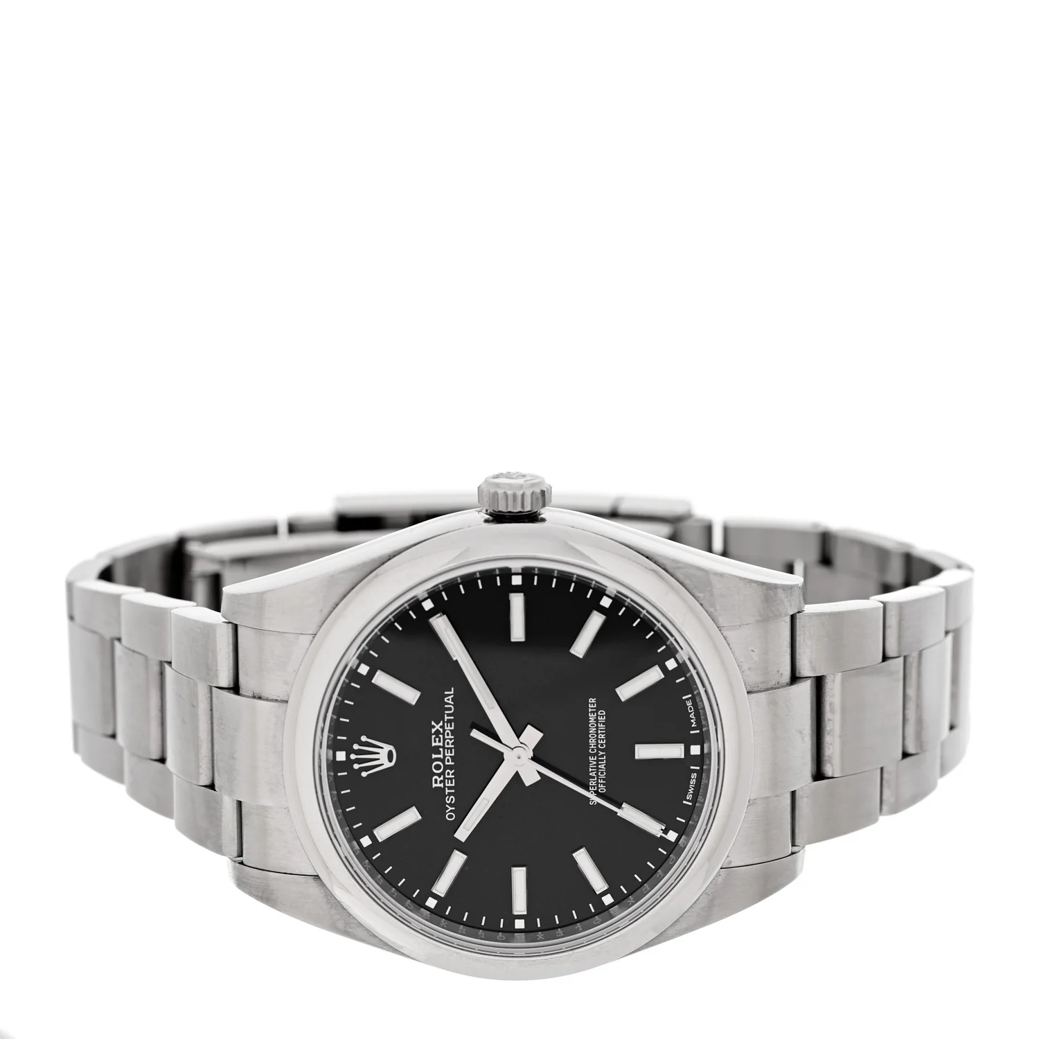 Stainless Steel 39mm Oyster Perpetual Watch Black 114300 - Image 2