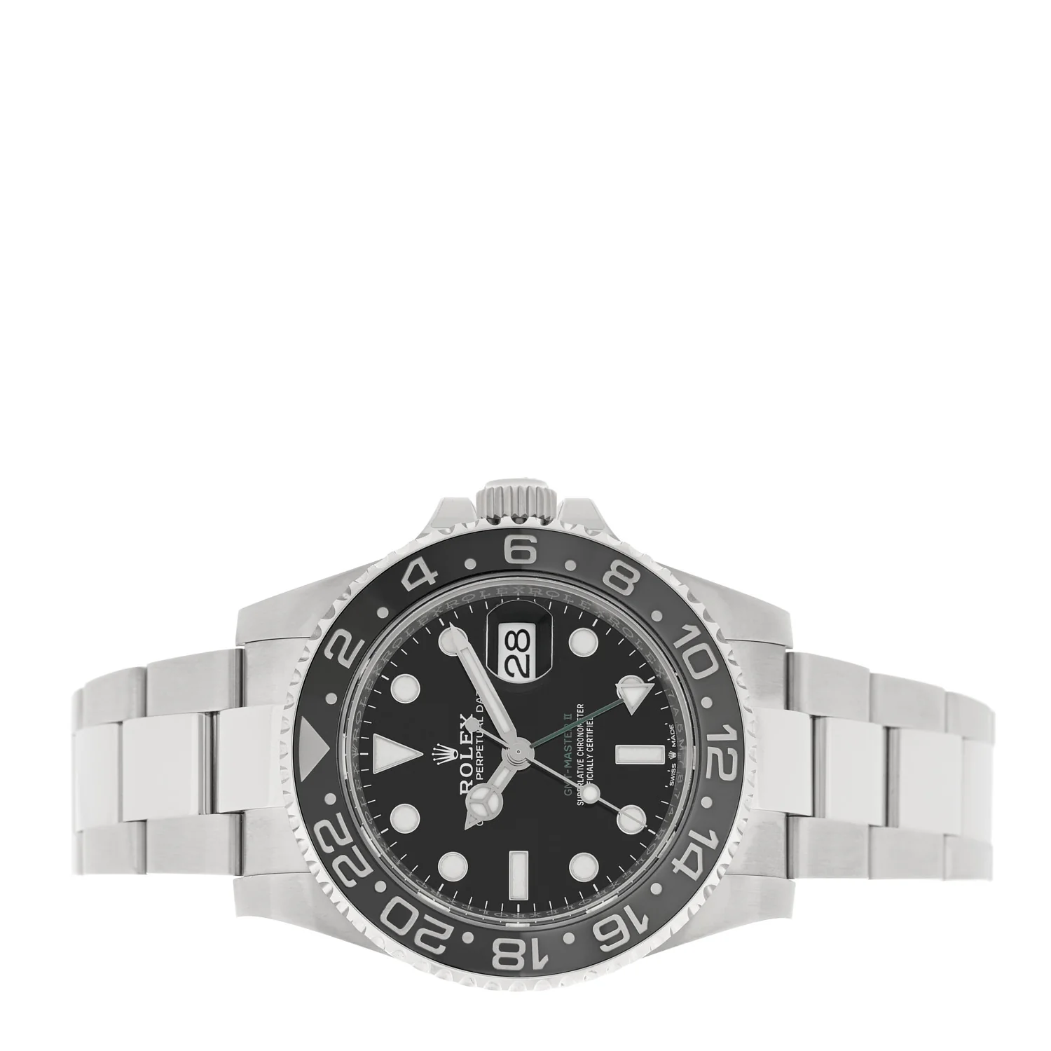 Stainless Steel 40mm Oyster Perpetual Date GMT Master II Bruce Wayne Watch Black 126710GRNR - Image 2