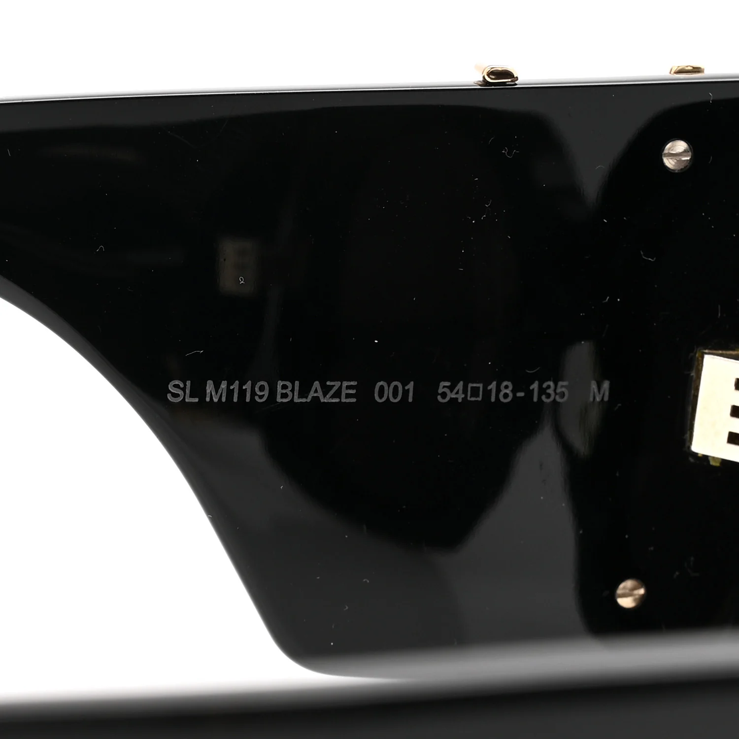 Acetate Blaze Sunglasses SL M119 Black - Image 7
