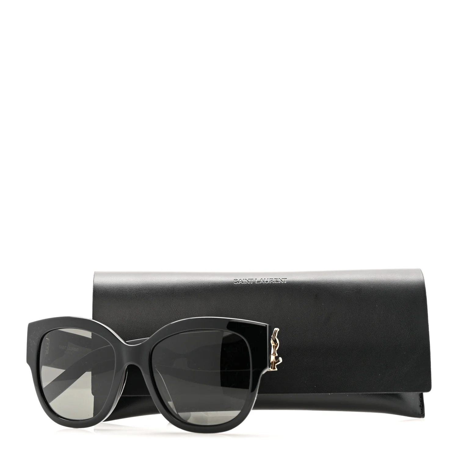 Acetate Cateye Sunglasses SL M95 F Black - Image 16