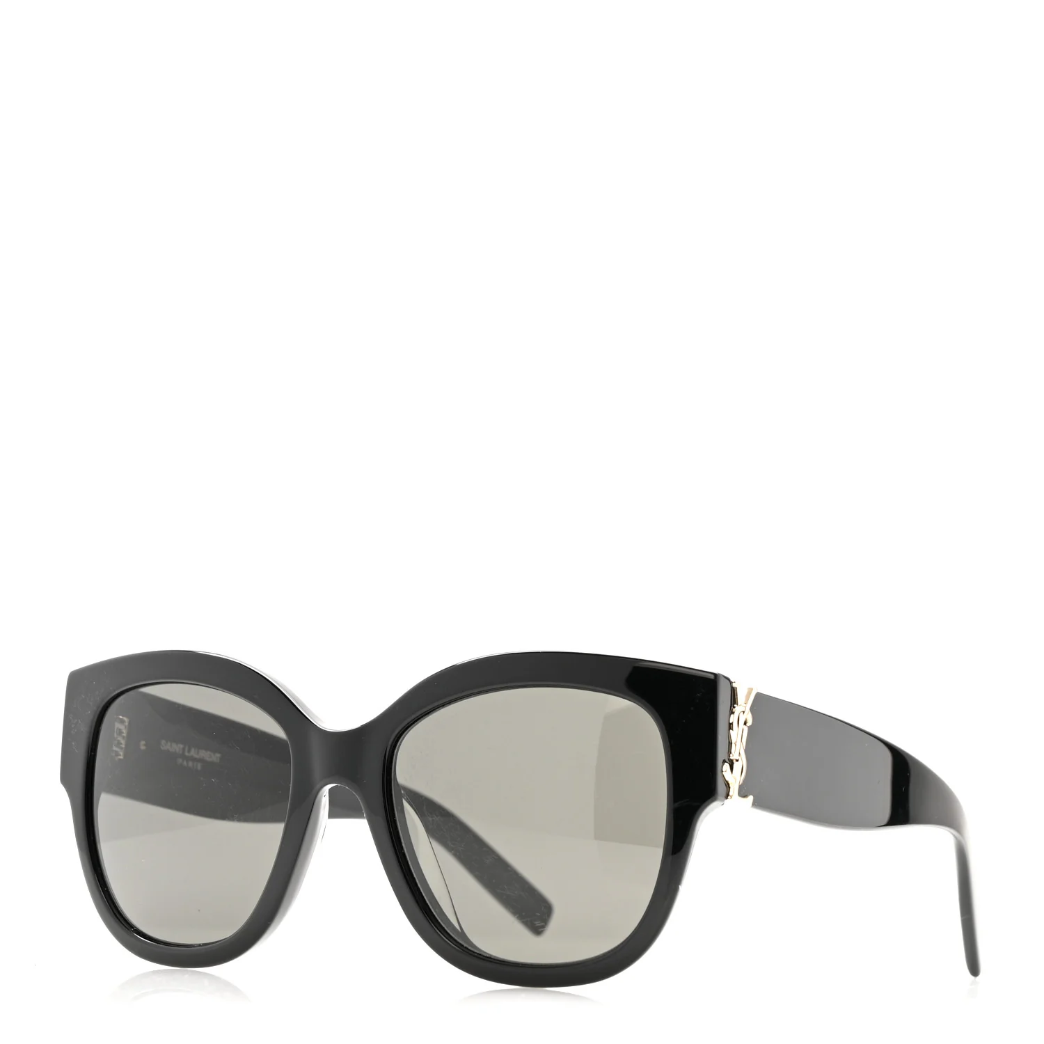 Acetate Cateye Sunglasses SL M95 F Black - Image 2