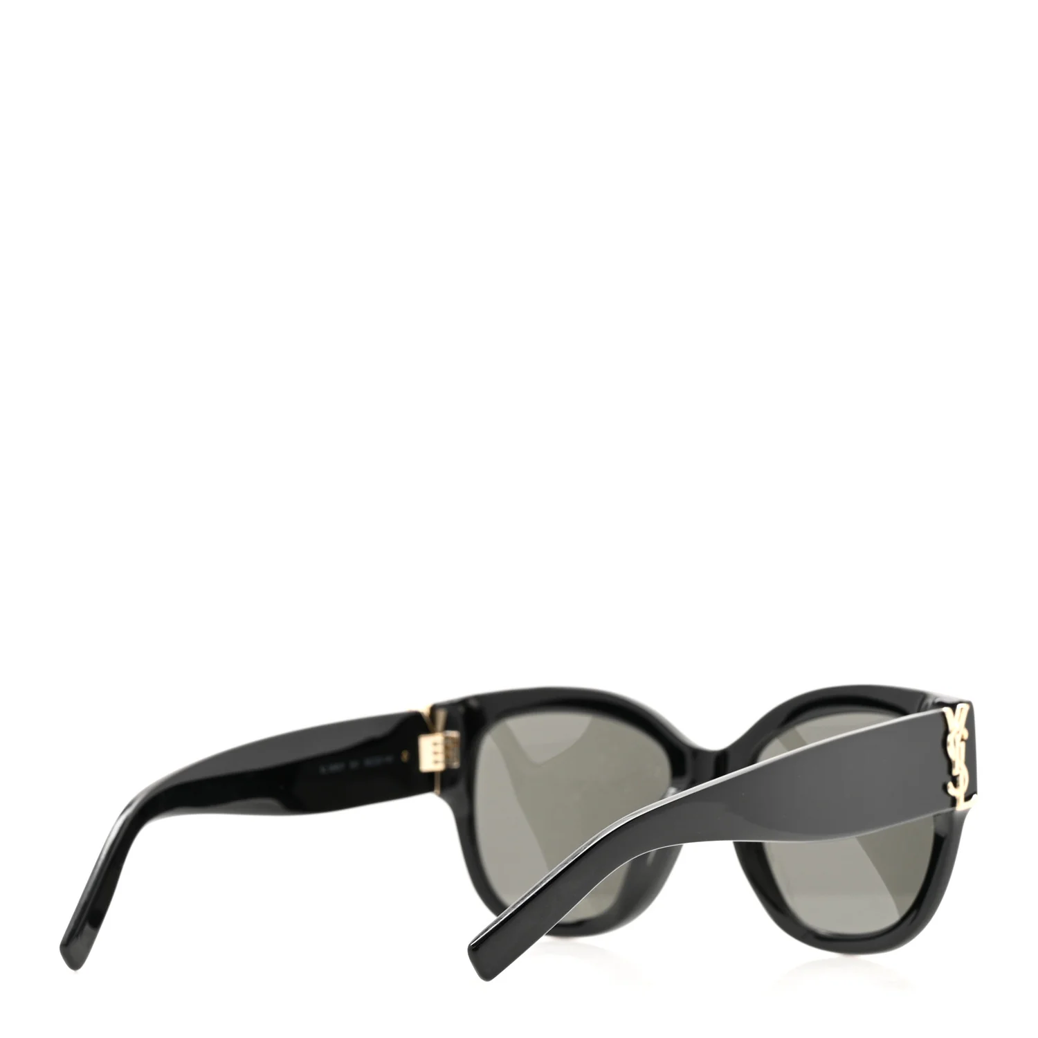 Acetate Cateye Sunglasses SL M95 F Black - Image 7