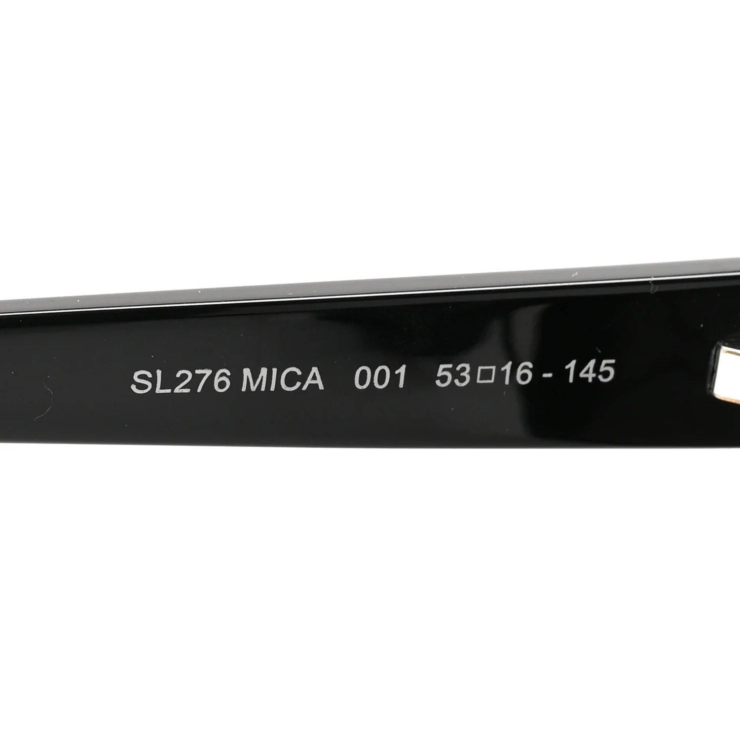Acetate Mica Cat Eye Sunglasses SL 276 Black - Image 5