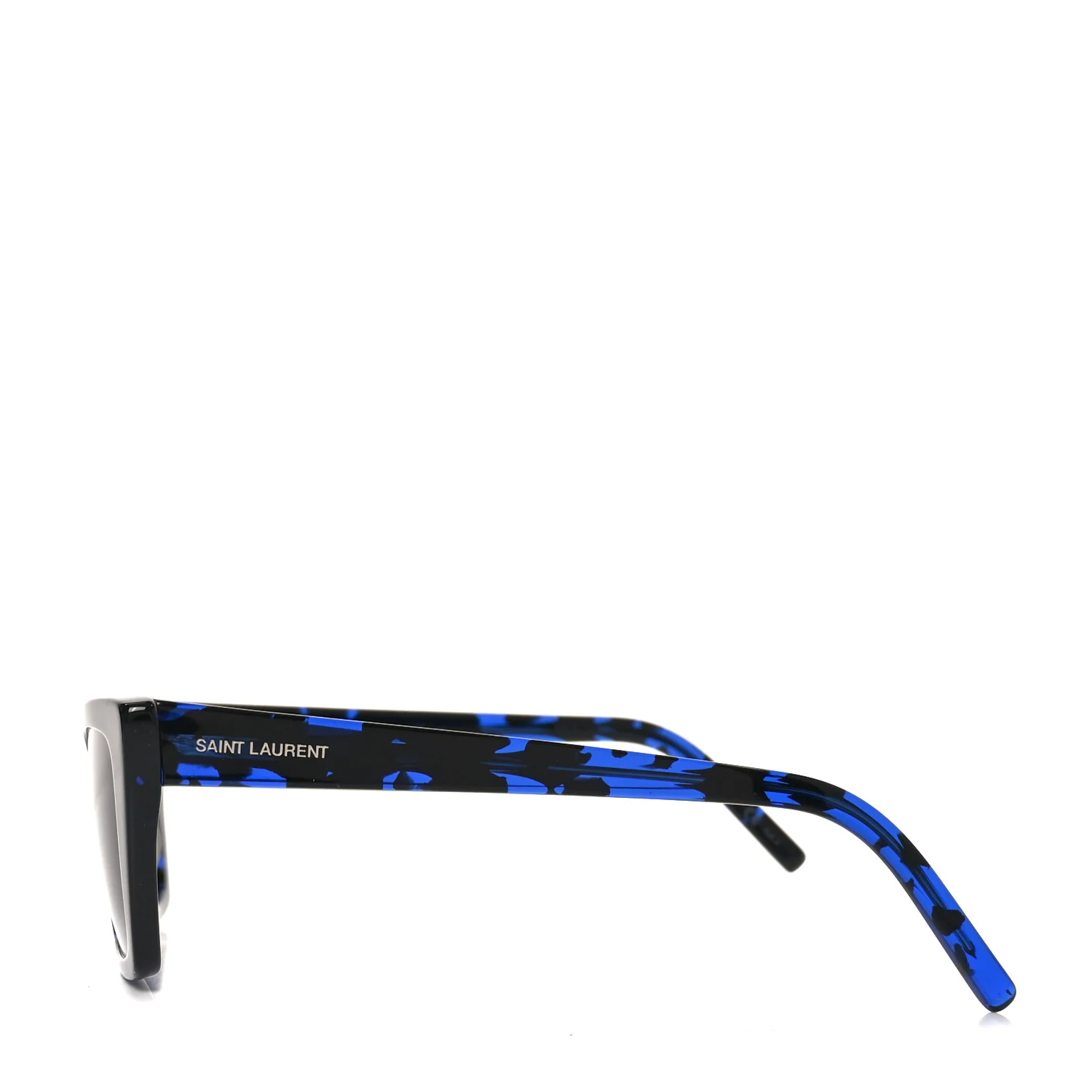 Acetate Mica Cat Eye Sunglasses SL 276 Black Blue - Image 3