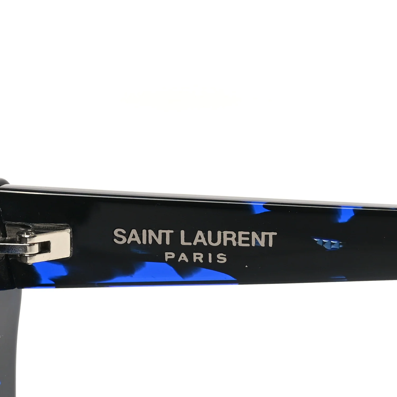 Acetate Mica Cat Eye Sunglasses SL 276 Black Blue - Image 5