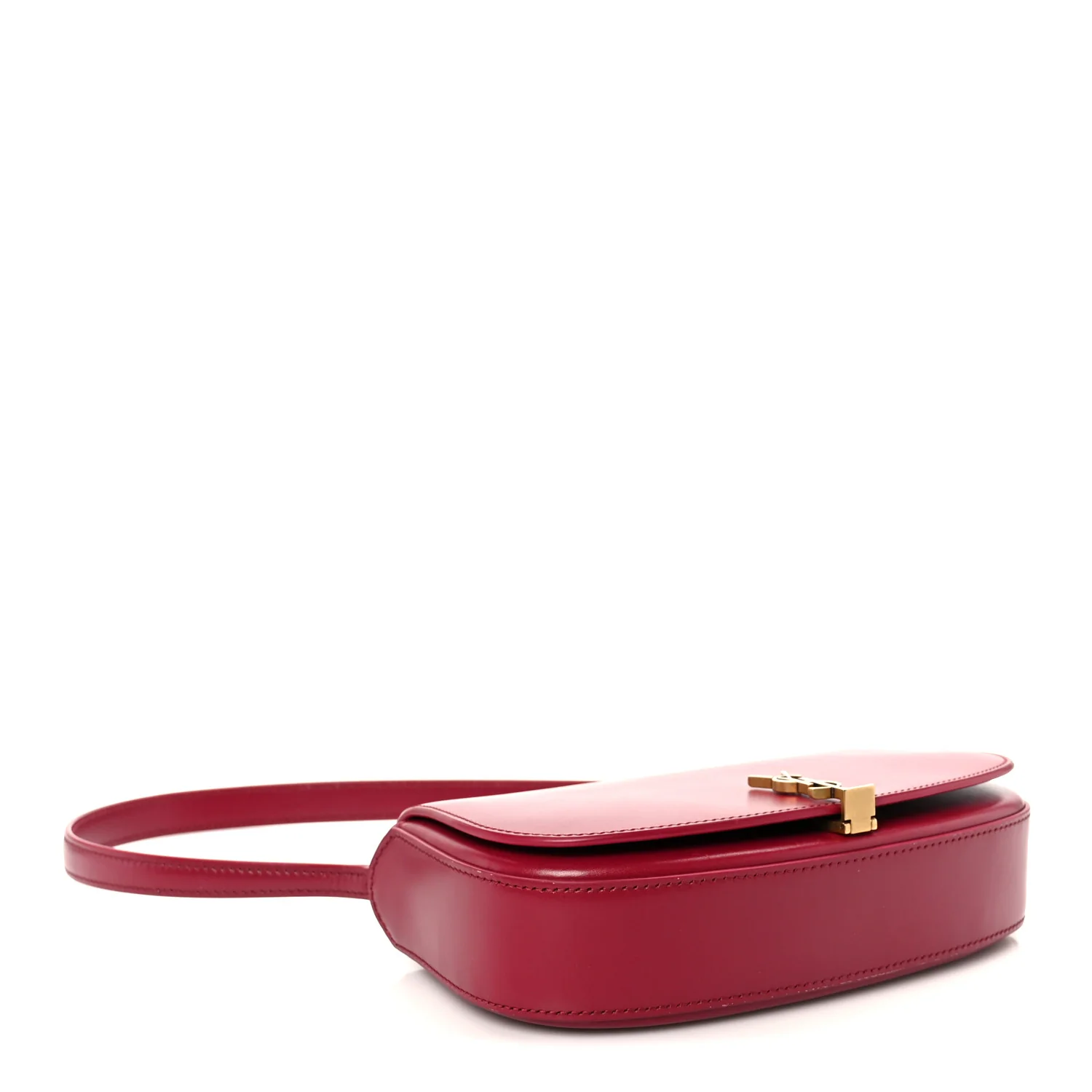 Box Calfskin Mini Voltaire Shoulder Bag Burgundy - Image 4