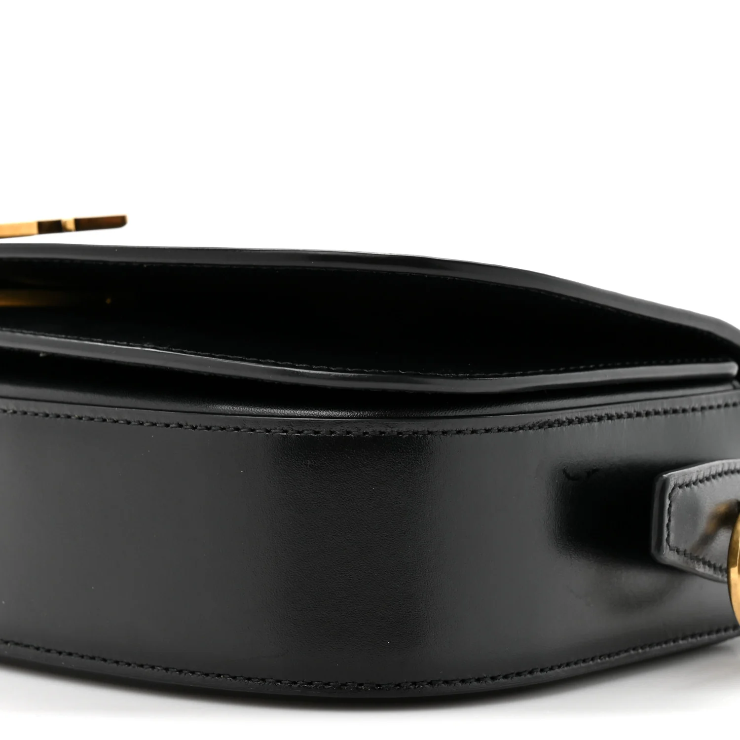 Box Calfskin Voltaire Top Handle Crossbody Bag Black - Image 9