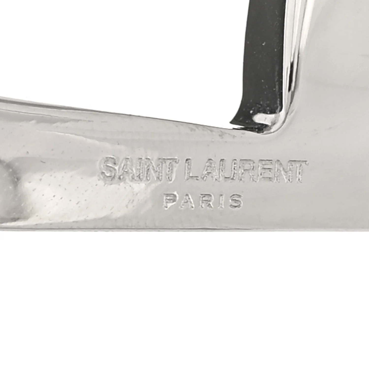 Brass Monogram Cuff Bracelet Palladium - Image 3