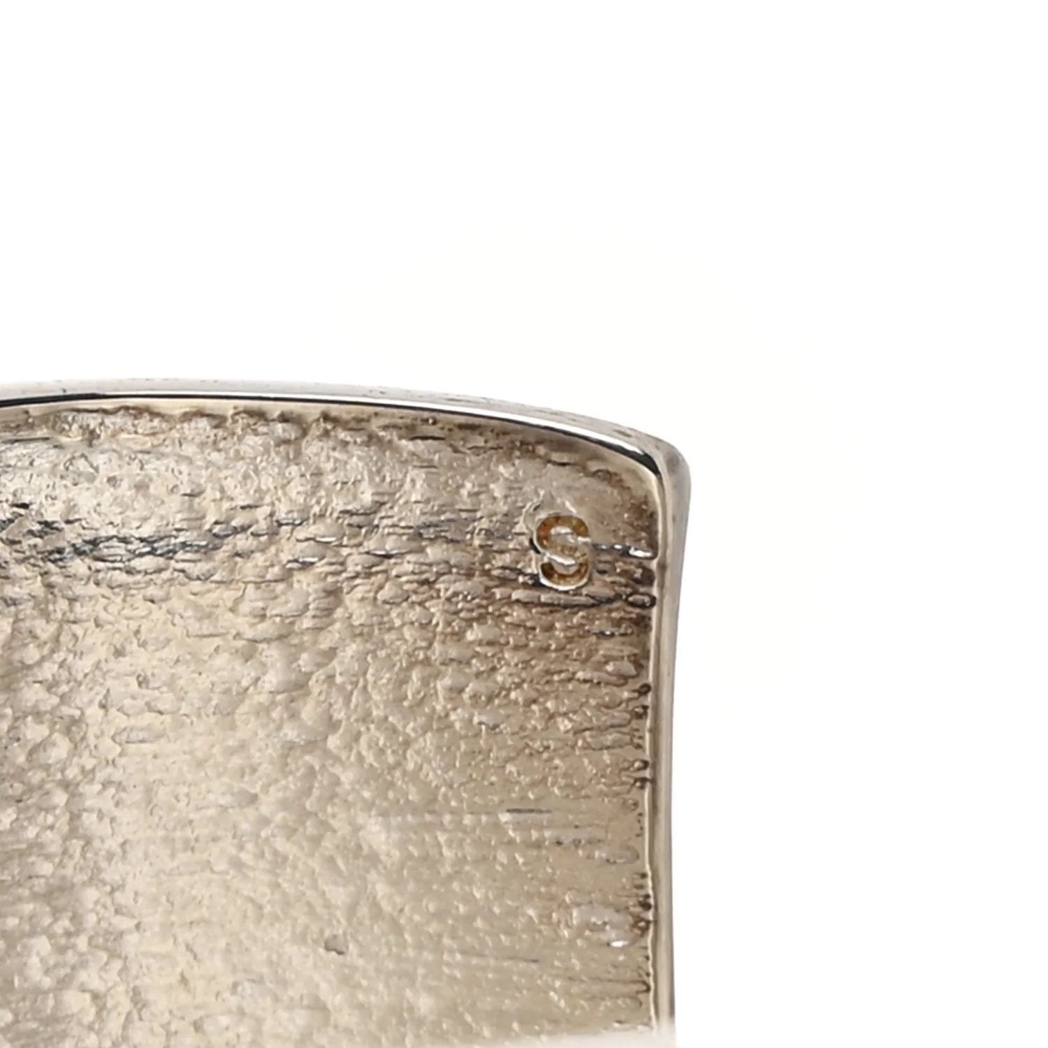 Brass Organic Oversized Cuff Bracelet S Argent Brilliant - Image 4