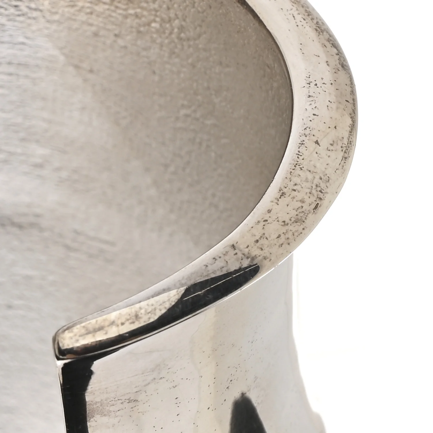 Brass Organic Oversized Cuff Bracelet S Argent Brilliant - Image 5