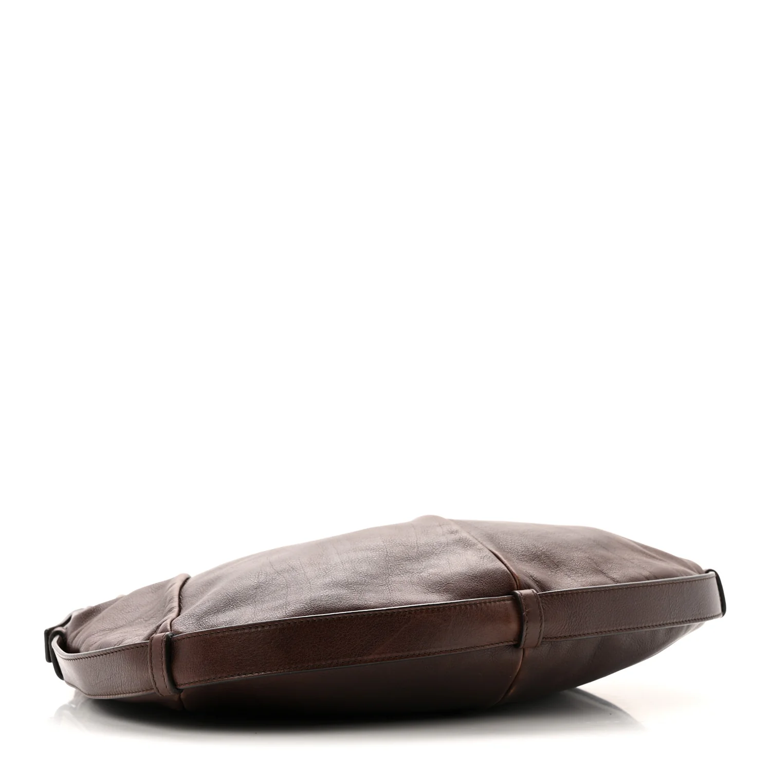 Buffalo Leather Medium Mombasa Horn Bag Brown - Image 4