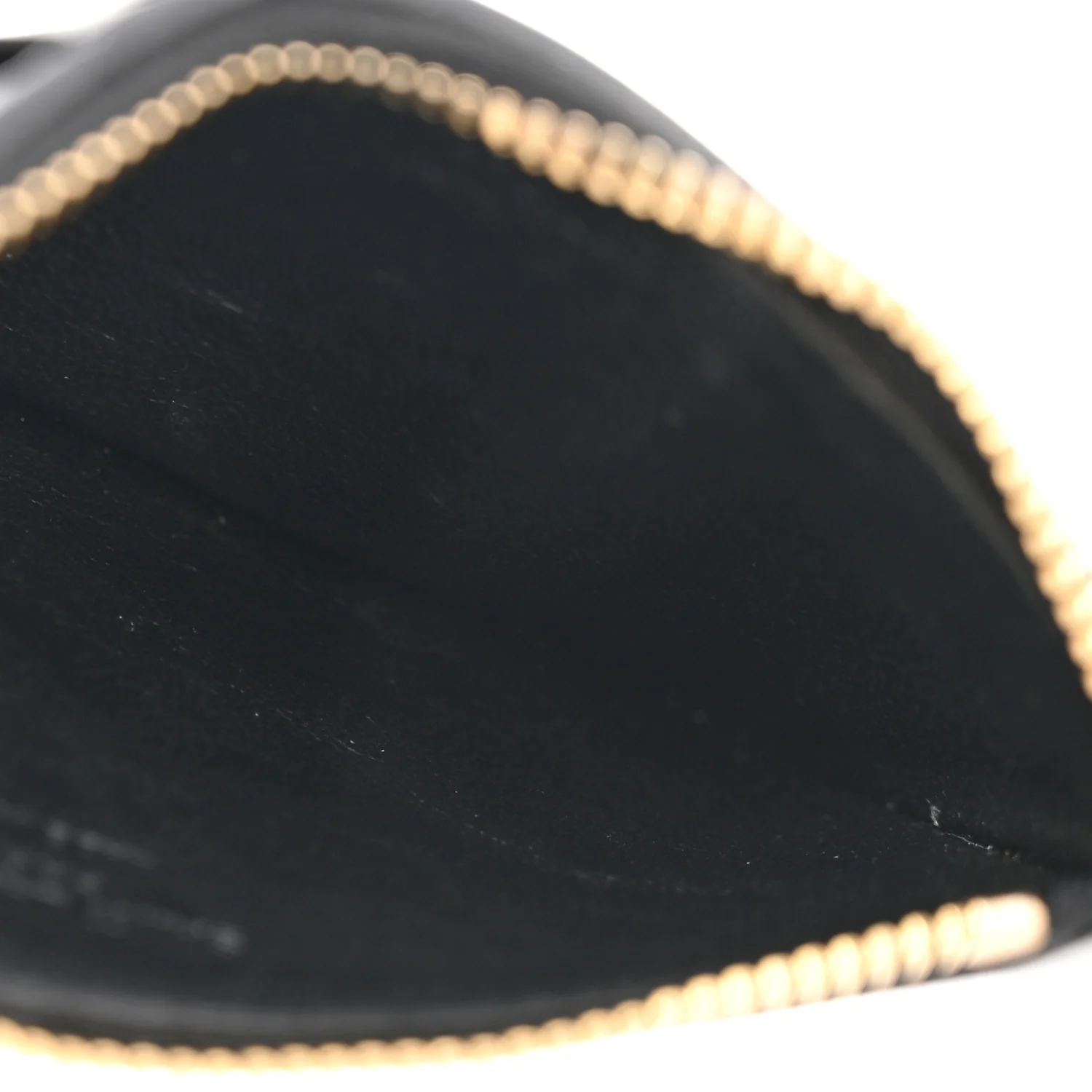 Calfskin 5 Fragments Zip Pouch Card Holder Black - Image 10