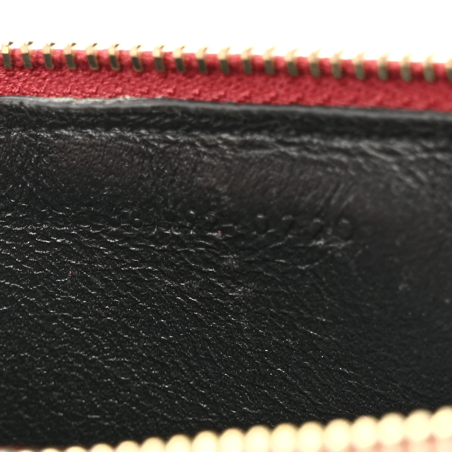 Calfskin 5 Fragments Zip Pouch Card Holder Opyum Red - Image 7
