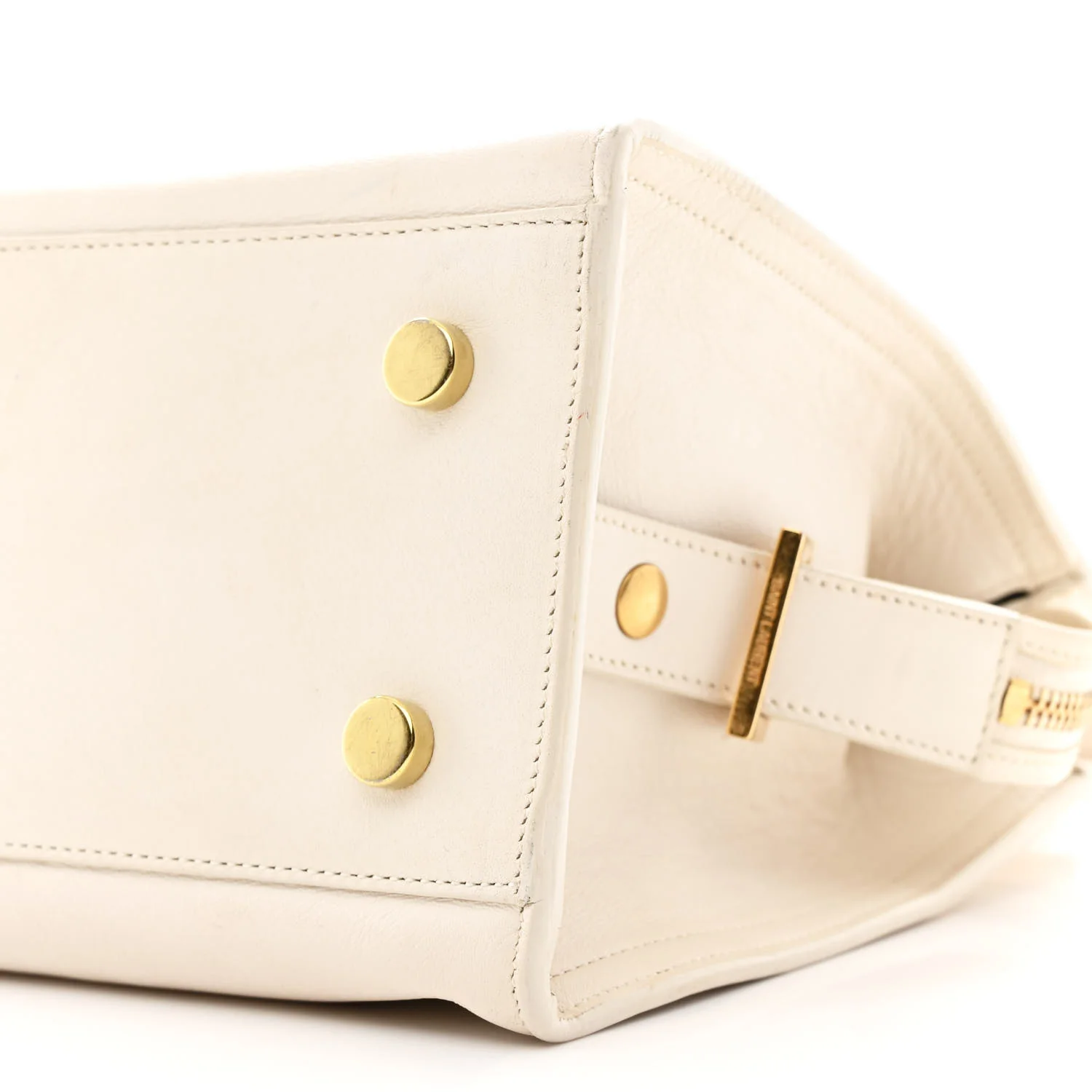 Calfskin Baby Monogram Cabas Dove White - Image 10
