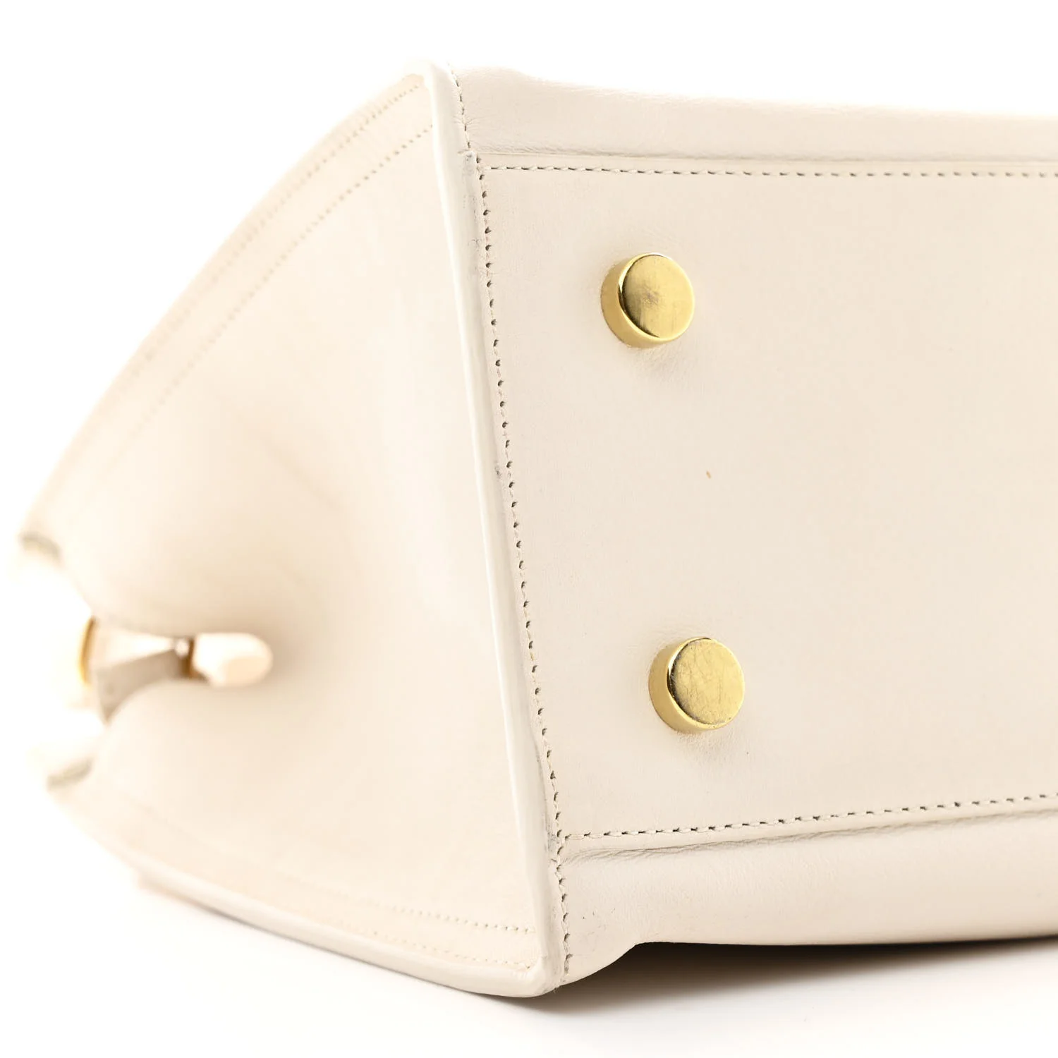 Calfskin Baby Monogram Cabas Dove White - Image 9