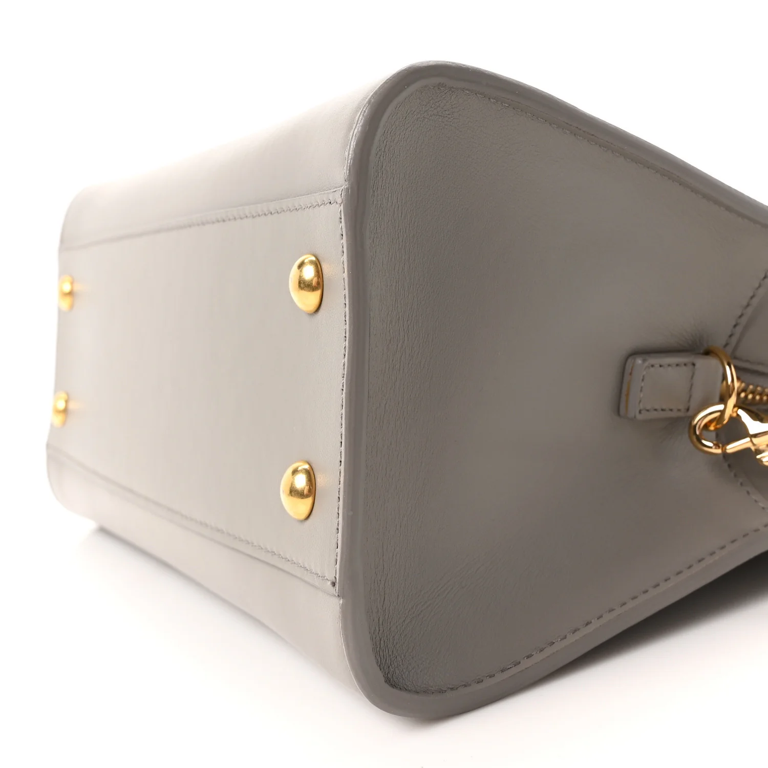 Calfskin Baby Monogram Downtown Cabas Oyster Grey - Image 10