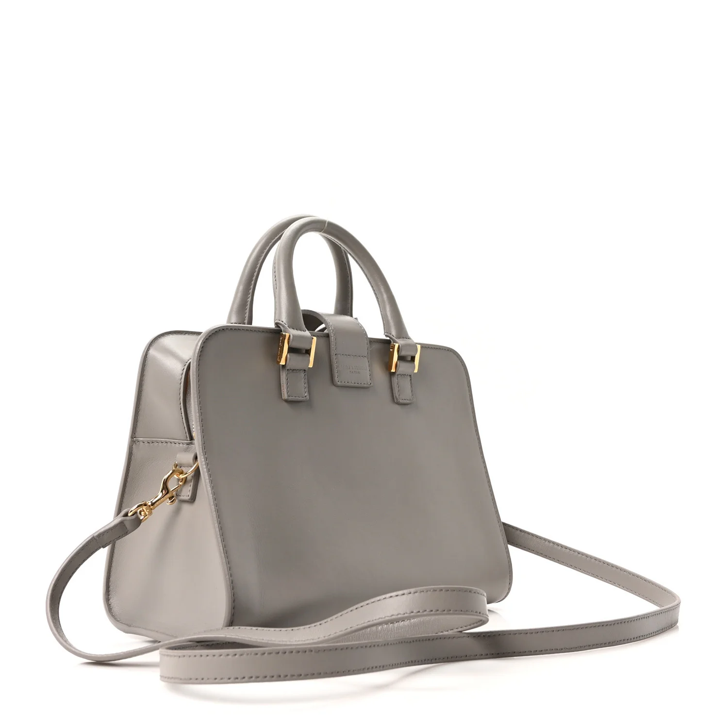 Calfskin Baby Monogram Downtown Cabas Oyster Grey - Image 3