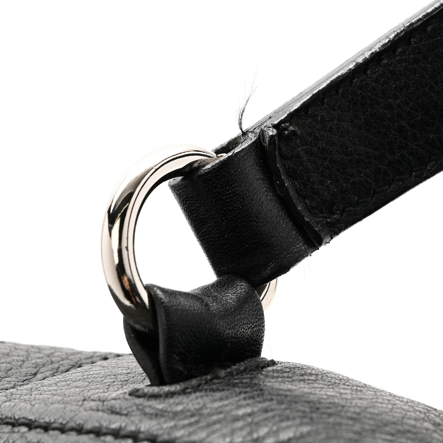 Calfskin Canvas Large Muse Two Black - Image 11