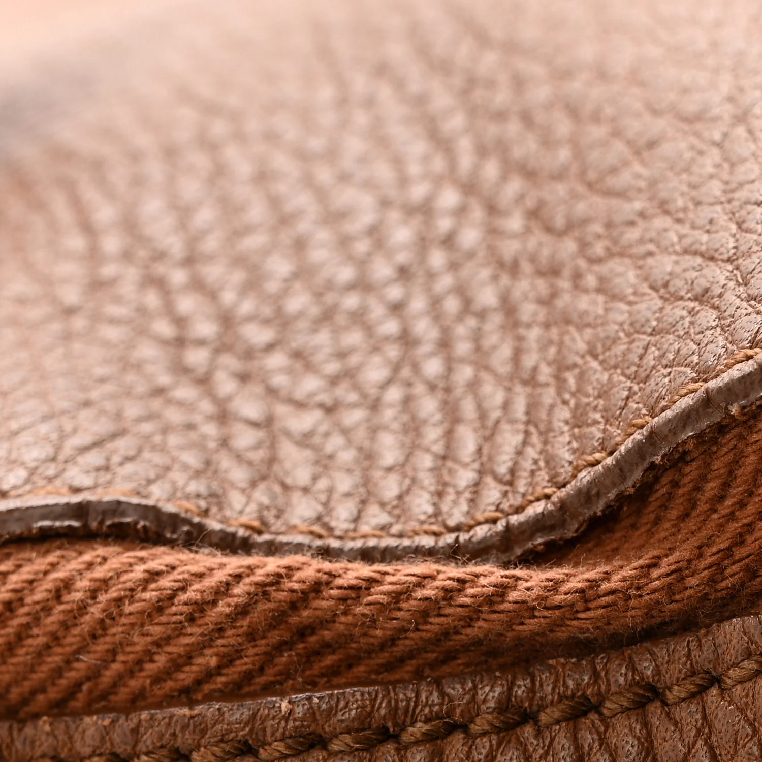 Calfskin Canvas Large Muse Two Brown - Image 14