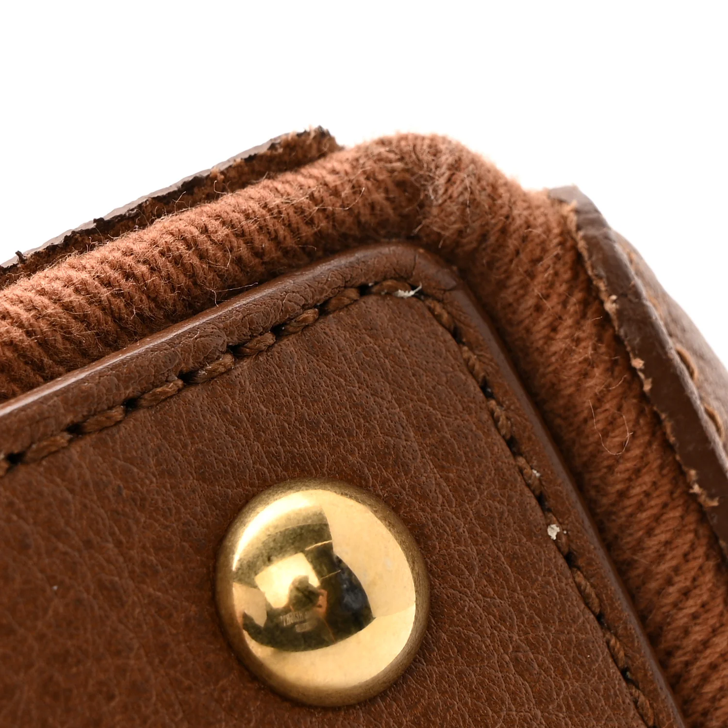 Calfskin Canvas Large Muse Two Brown - Image 15