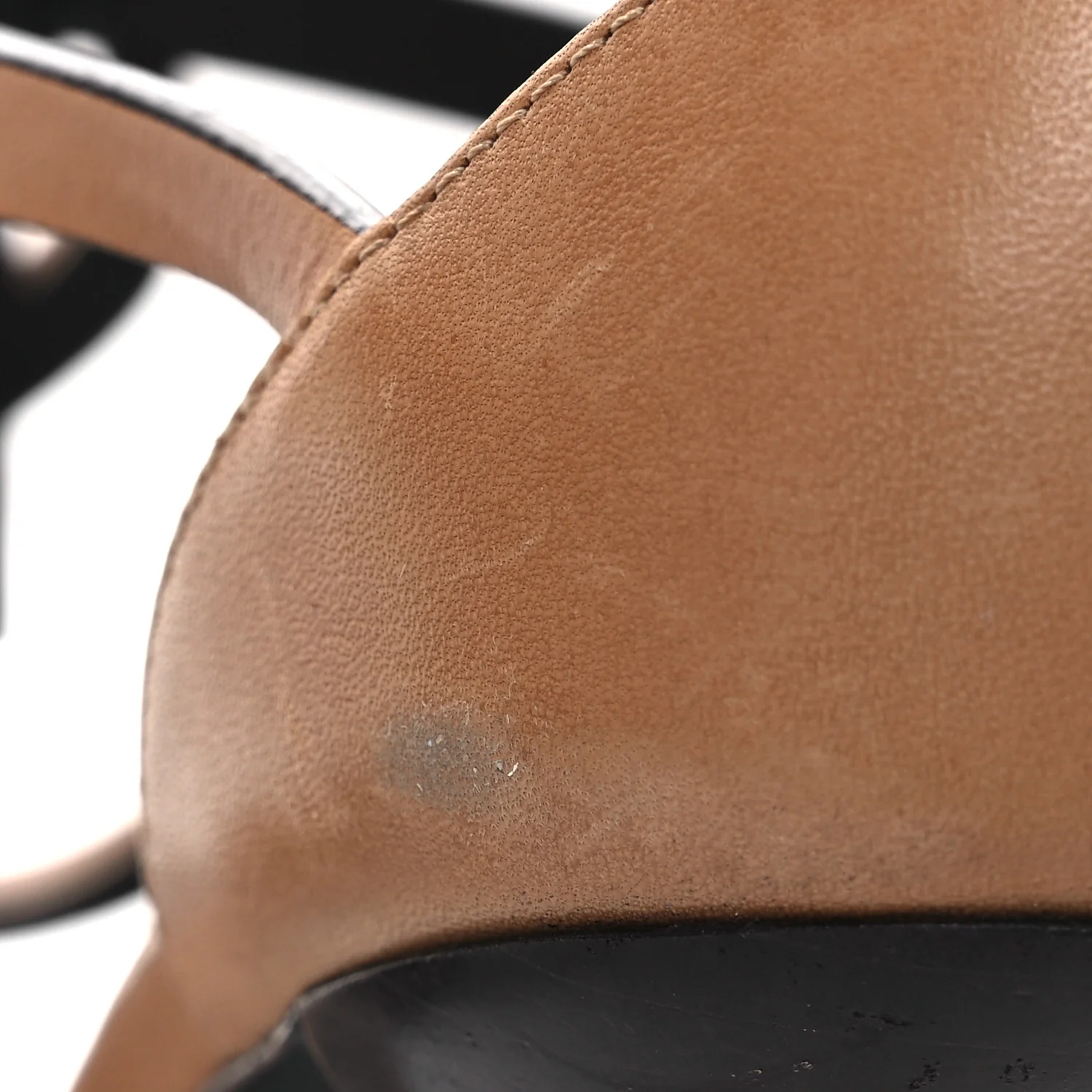 Calfskin Cassandra 100 Sandals 38.5 Gold Brown - Image 12