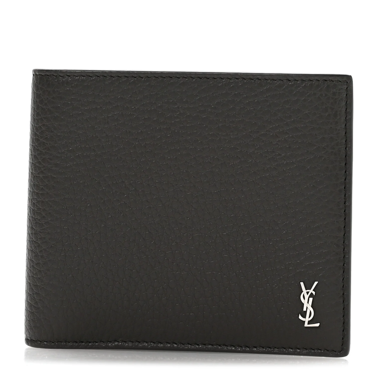 Calfskin Cassandre Bi-Fold Wallet Grey