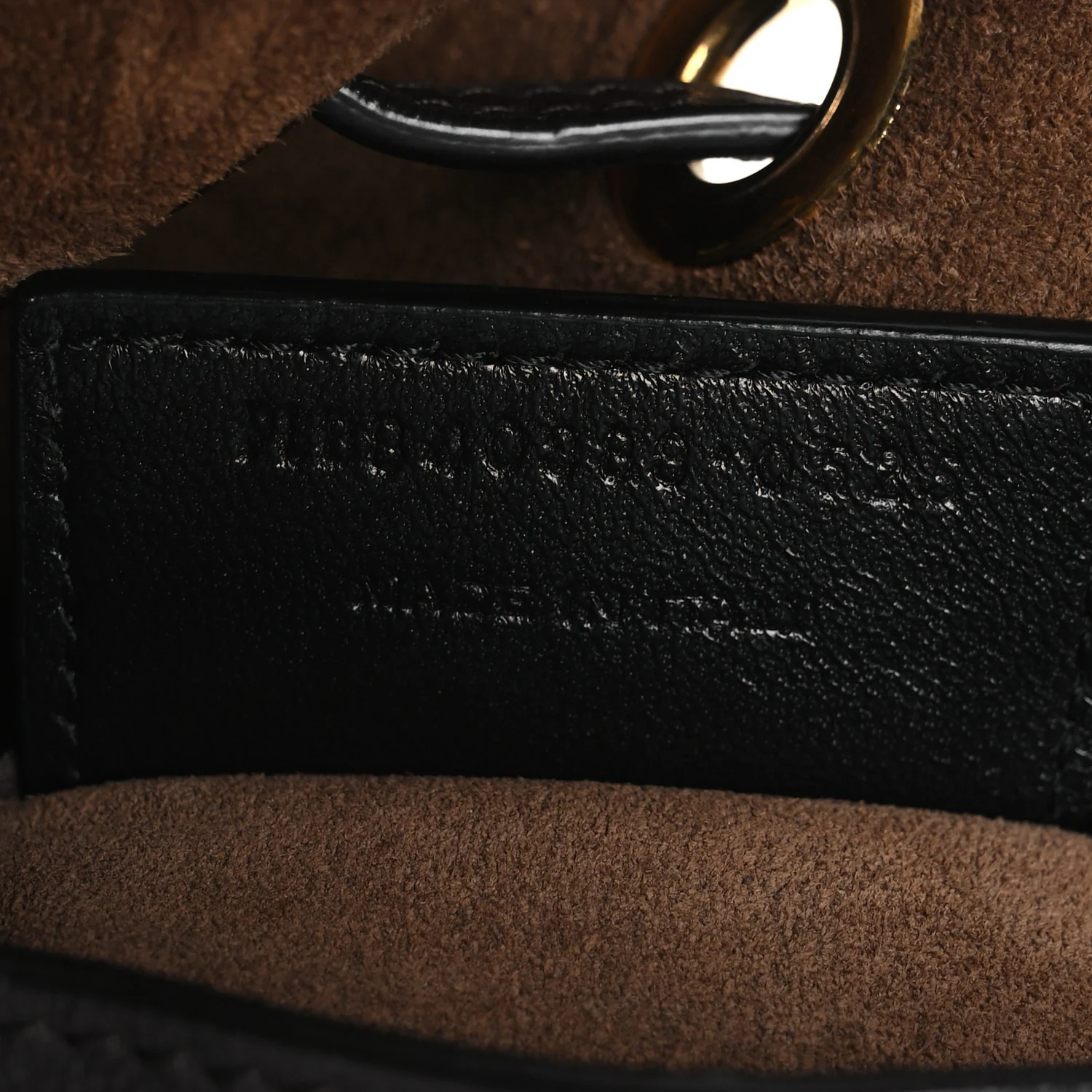 Calfskin Cassandre Supple Bucket Bag Black - Image 7