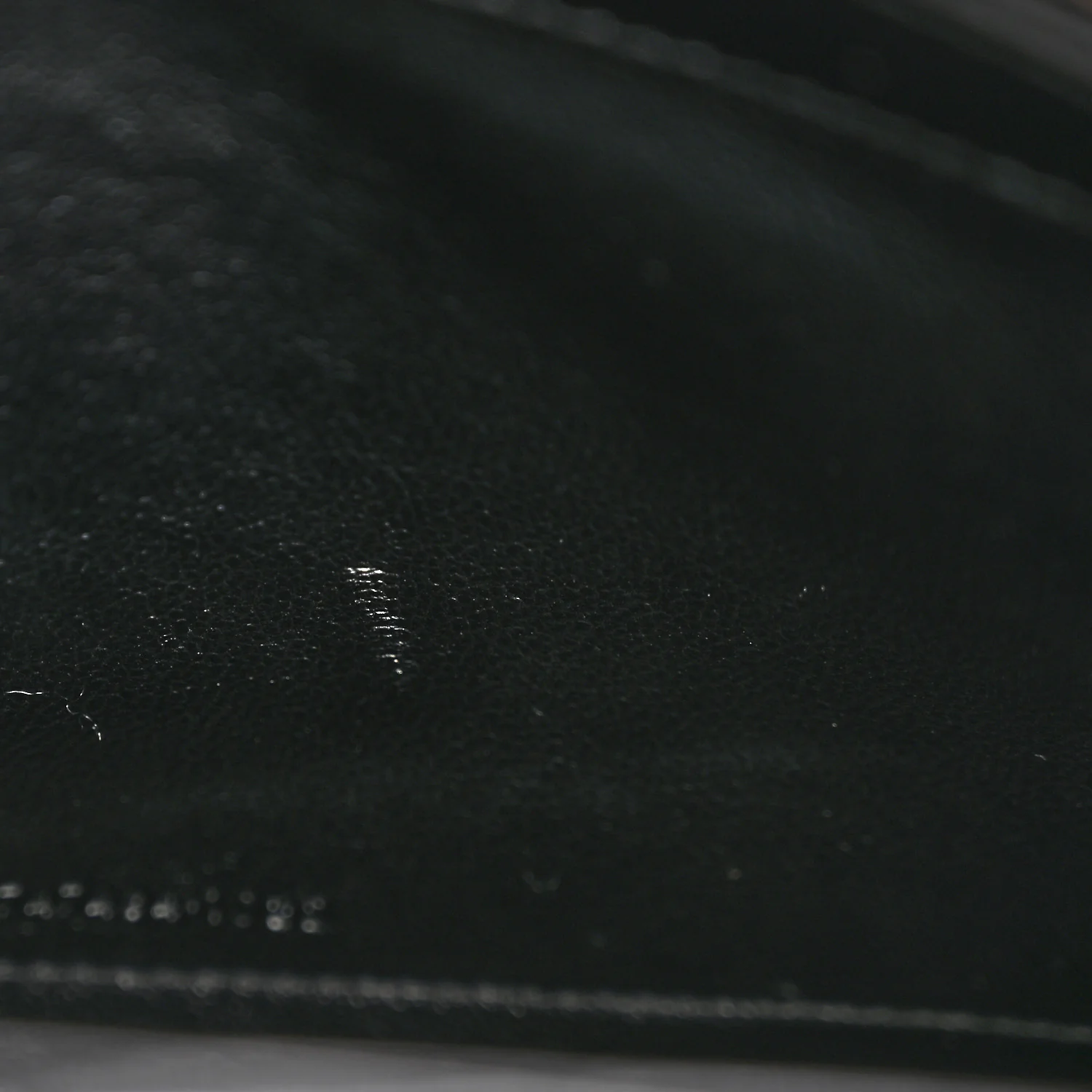 Calfskin Crocodile Embossed Cassandre Wallet On Chain WOC Black - Image 11