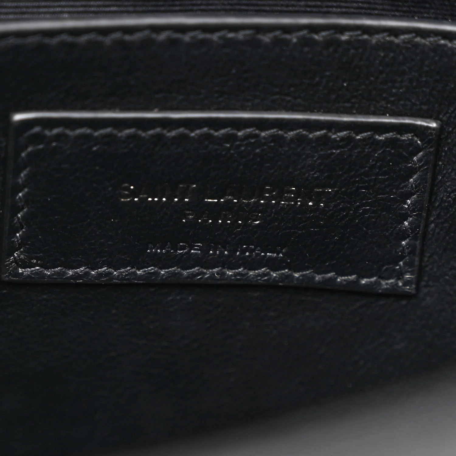 Calfskin Crocodile Embossed Matelasse Monogram Baby Niki Chain Satchel Black - Image 6