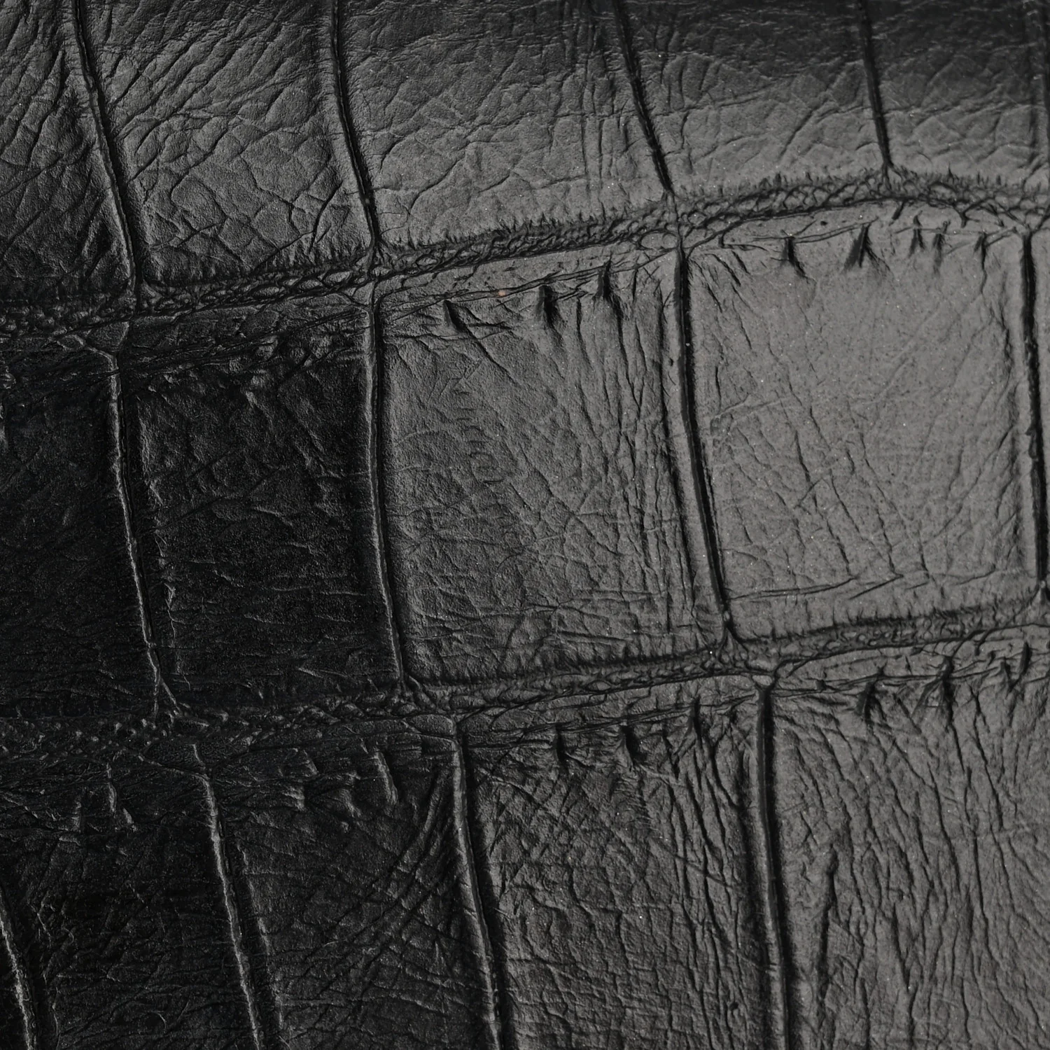 Calfskin Crocodile Embossed Medium Classic Monogram Kate Tassel Satchel Black - Image 11