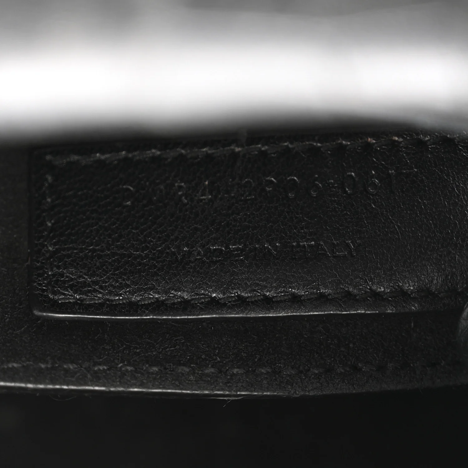 Calfskin Crocodile Embossed Medium Monogram Sunset Black - Image 7