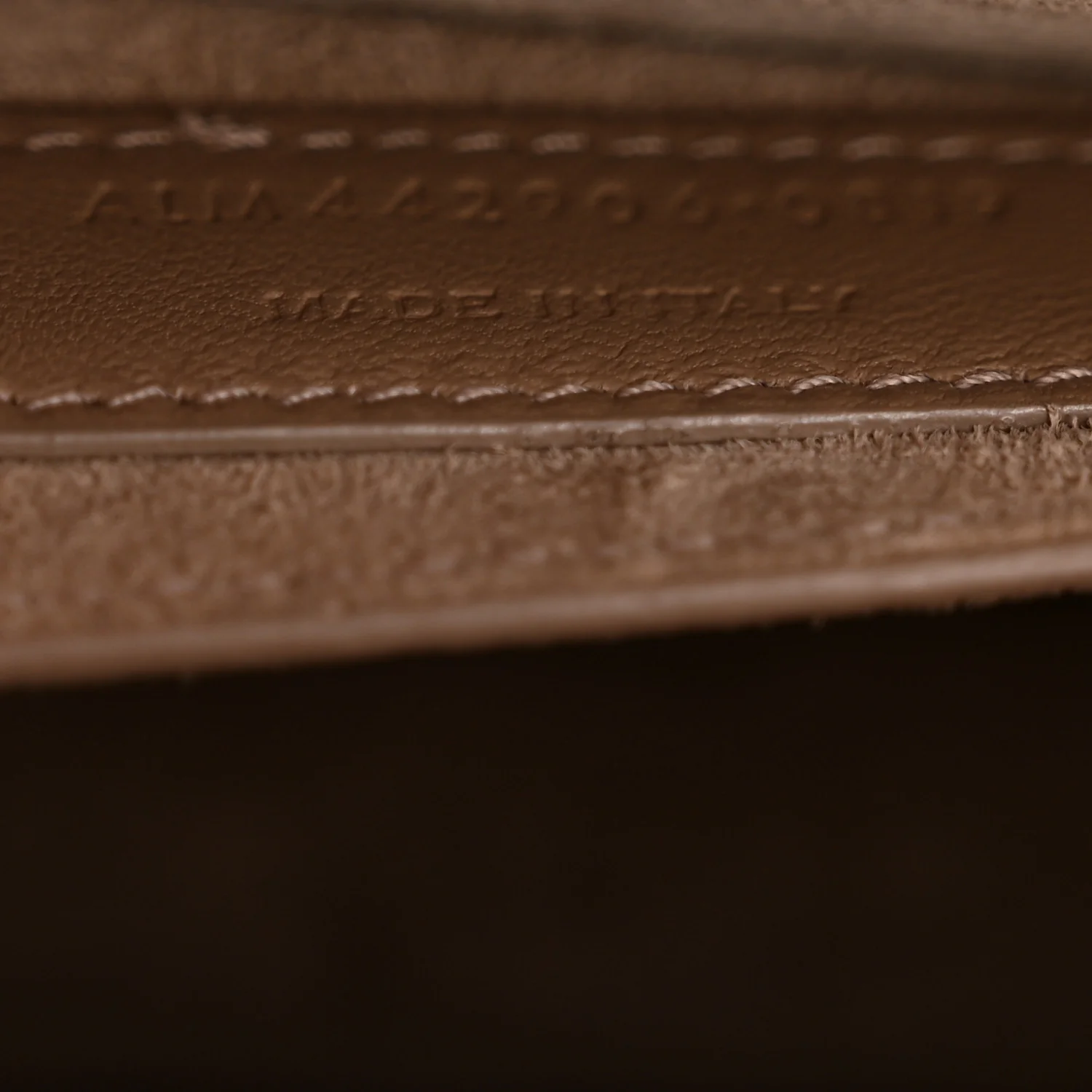 Calfskin Crocodile Embossed Medium Monogram Sunset Dusty Grey - Image 7