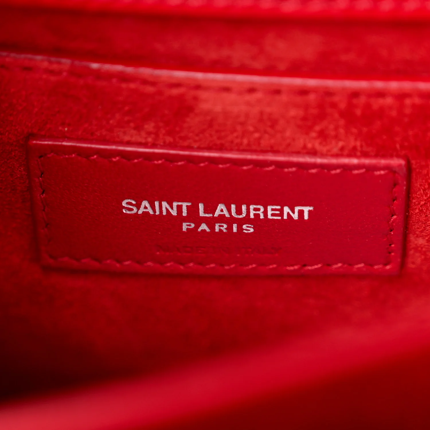Calfskin Crocodile Embossed Medium Monogram Sunset Rouge Eros - Image 6