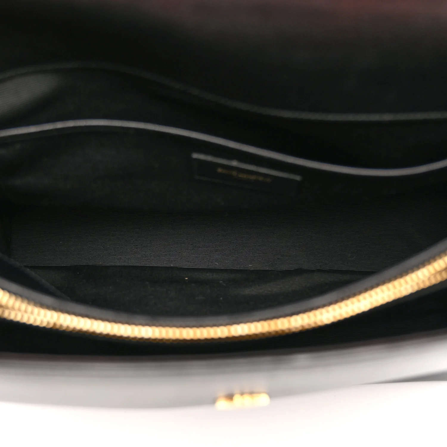 Calfskin Crocodile Embossed Medium Moujik Top Handle Bag Black - Image 5