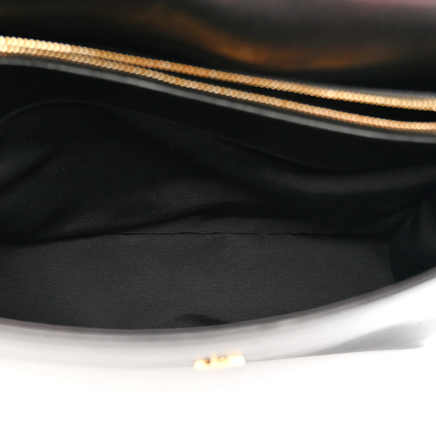 Calfskin Crocodile Embossed Medium Moujik Top Handle Bag Black - Image 6