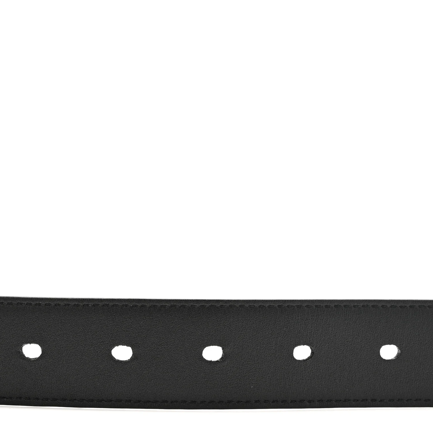 Calfskin Crocodile Embossed Monogram Square Buckle Belt 100 40 Black - Image 4