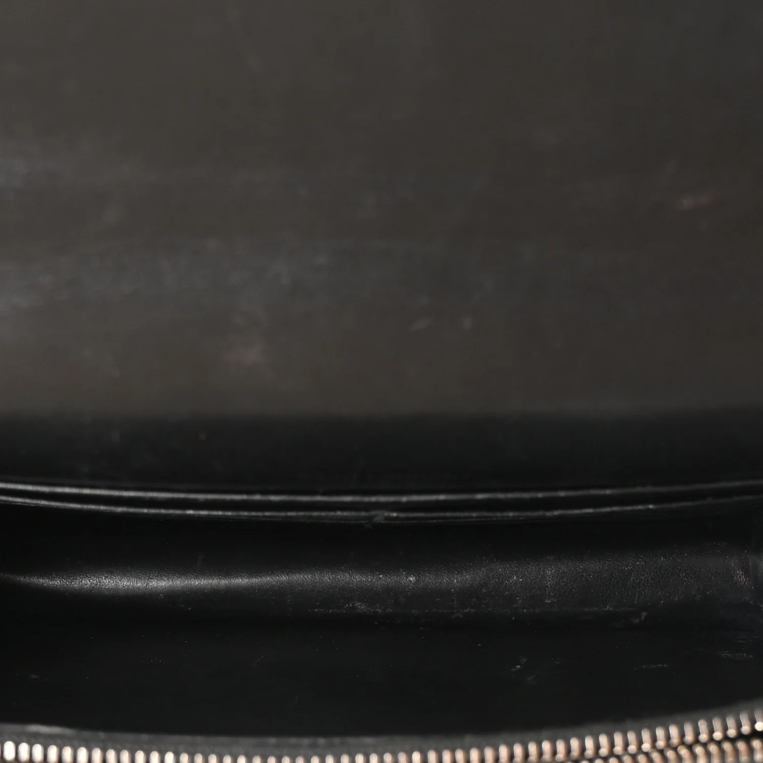 Calfskin Crocodile Embossed Monogram Sunset Top Handle Chain Wallet Black - Image 5