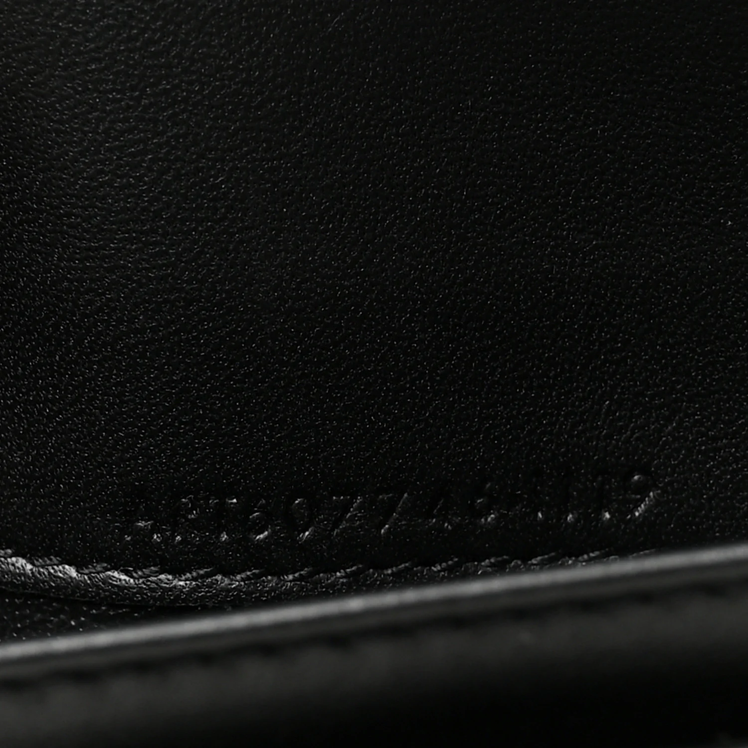 Calfskin Crocodile Embossed Monogram Vertical Wallet Black - Image 7